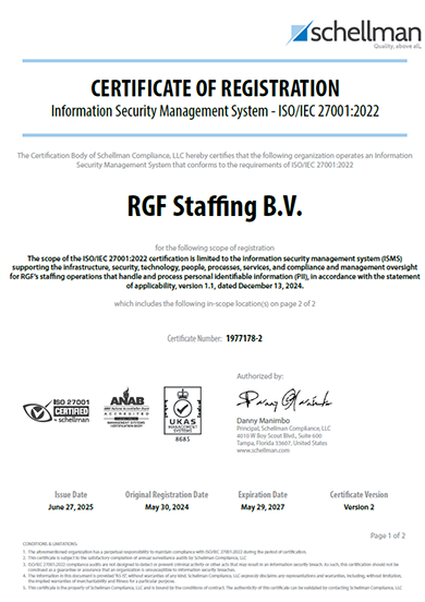 Geprüfte Qualität Zertifizierung nach DIN EN ISO 9001 - für Arbeitnehmerüberlassung & Personalvermittlung